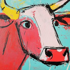 Koeportret | Mood Moo van De Mooiste Kunst