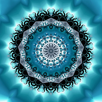 Mandala Blau