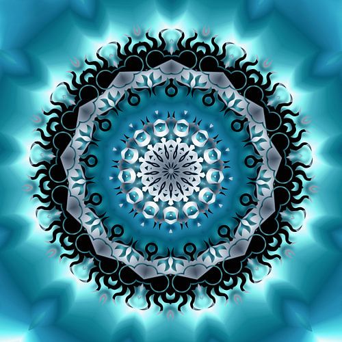 Mandala-blauw