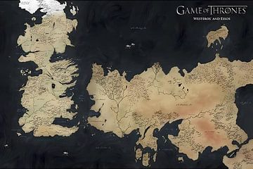 Game of Thrones - Carte de Westeros sur Artwork Shop