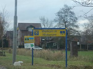 Welkomstbord van Wekerom