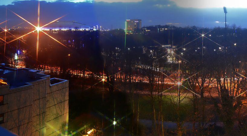 Abendpanorama van Edgar Schermaul