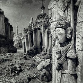 Pagode's Indein Myanmar. van Ron van der Stappen