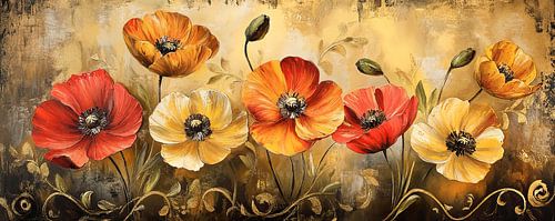 Lebendige Blumenpracht von Wunderbare Kunst