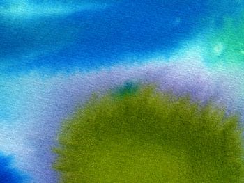 L'été sur l'île - aquarelle faite à la main