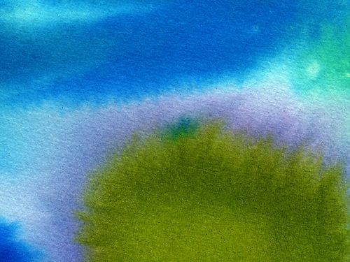 Sommer auf der Insel - handgefertigtes Aquarell