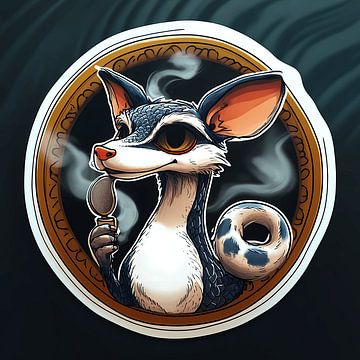 De rookmelder Kitsune van Vythryd Arts