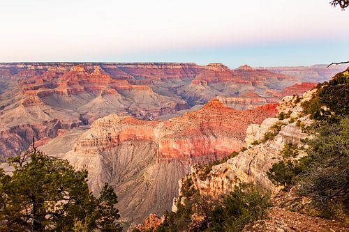 De kleuren van Grand Canyon met zonsopgang - Californië natuur landschap foto print - reis fotografie