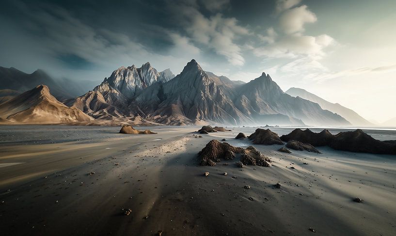 Küstenblick im Morgengrauen von fernlichtsicht