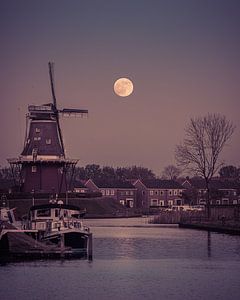 Vollmond in Dokkum