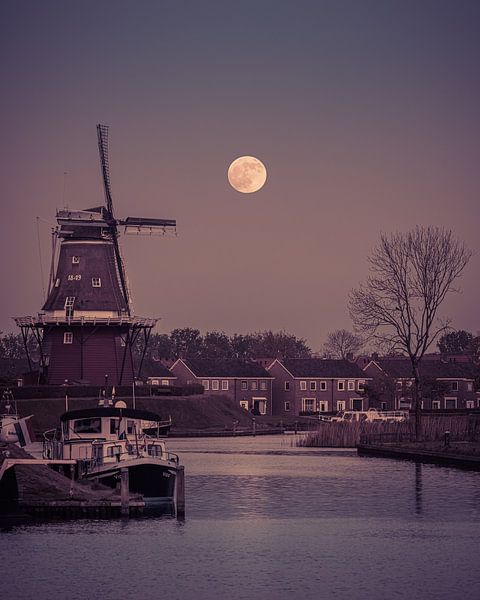 Vollmond in Dokkum von Henk Meijer Photography