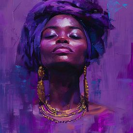 Purple African beauty by But First Framing