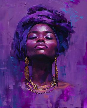 Purple African beauty by But First Framing