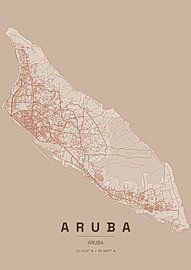 Stadtplan von Aruba von Stef van Campen