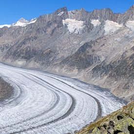 Glacier d'Aletsch en Suisse sur Paul van Baardwijk