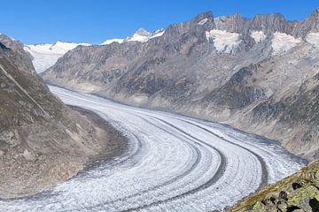 Glacier d'Aletsch en Suisse sur Paul van Baardwijk