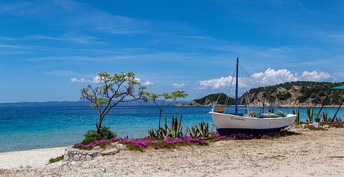 Traumstrand auf der griechischen Insel Amouliani