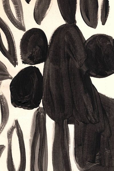 Abstract shapes in black and white by Atelier Hoge Ramen