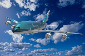JUMBO-JET HIMMELBLAU