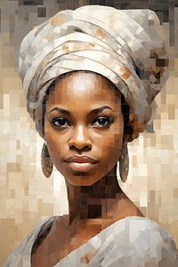 Schöne afrikanische Frau