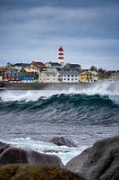 Großer Sturm auf Alnes, Godøy, Norwegen