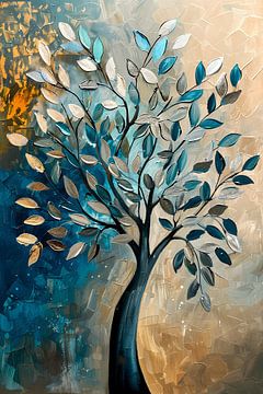 Tree Painting | Colourful Painting Living Room | Abstract by AiArtLand