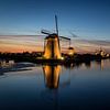 Kinderdijk bij nacht van Jaap Tempelman