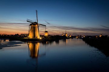 Kinderdijk bij nacht von Jaap Tempelman