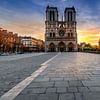 Notre Dame Paris at sunrise by Rene Siebring
