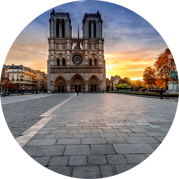 Notre Dame Parijs bij zonsopgang van Rene Siebring