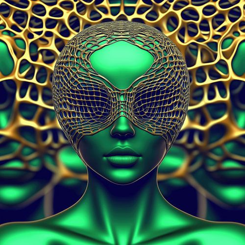 Futuristisch hoofd