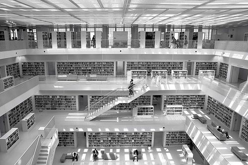 Stadsbibliotheek Stuttgart van Patrick Lohmüller