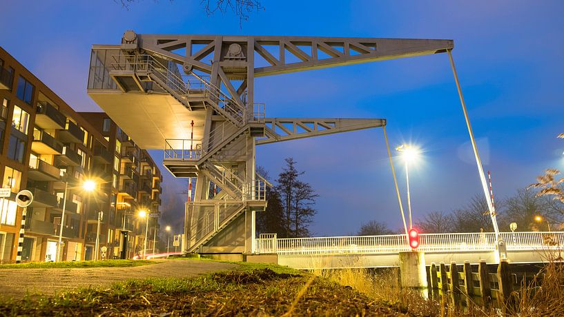 Avond aan de Piushaven van Freddie de Roeck