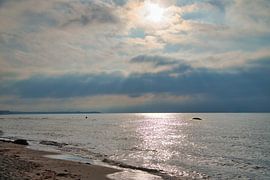 Op het zandstrand van de Oostzeekust van Martin Köbsch