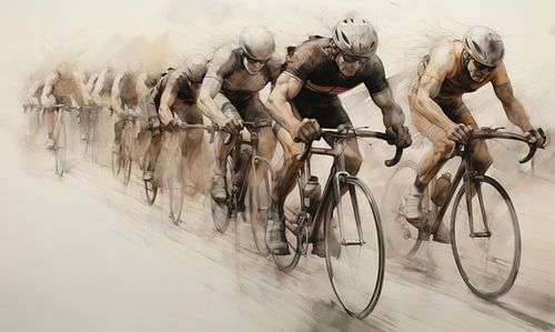 Snelle trappers in sepia