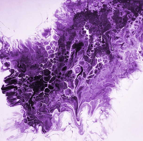 Woken storm in purple by KW Malerei