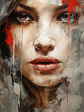 Modern Abstract Portret van SPEQ ART