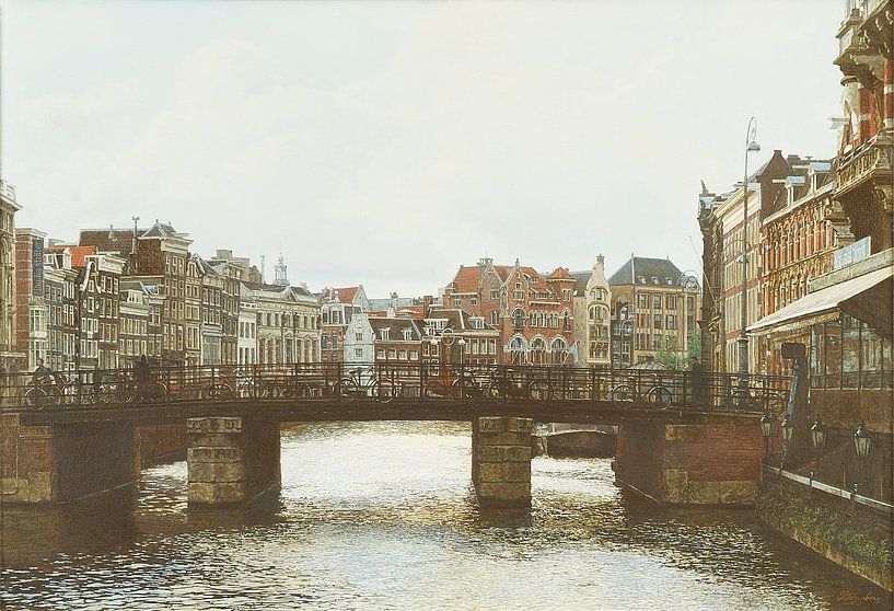 Schilderij: Amsterdam, Rokin van Igor Shterenberg