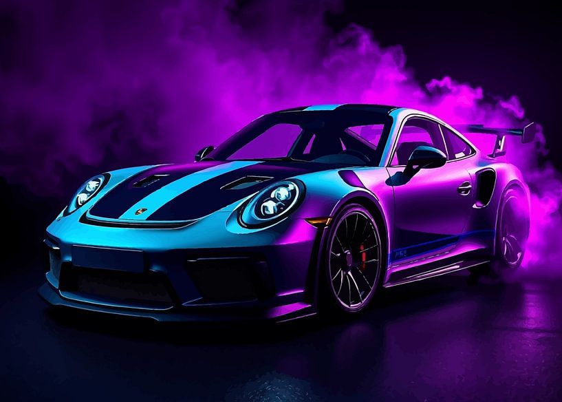 Porsche 911 GT3 RS Neon 3 by MIROKKU