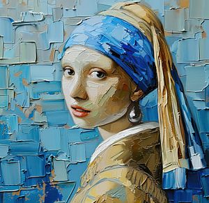 Girl from Vermeer by ARTEO Paintings