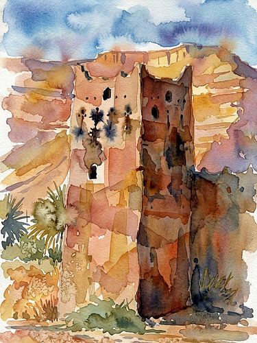 Earth-filled tower