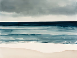 Gemälde „Ruhige See“