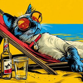 Pop Art Siamese Siesta