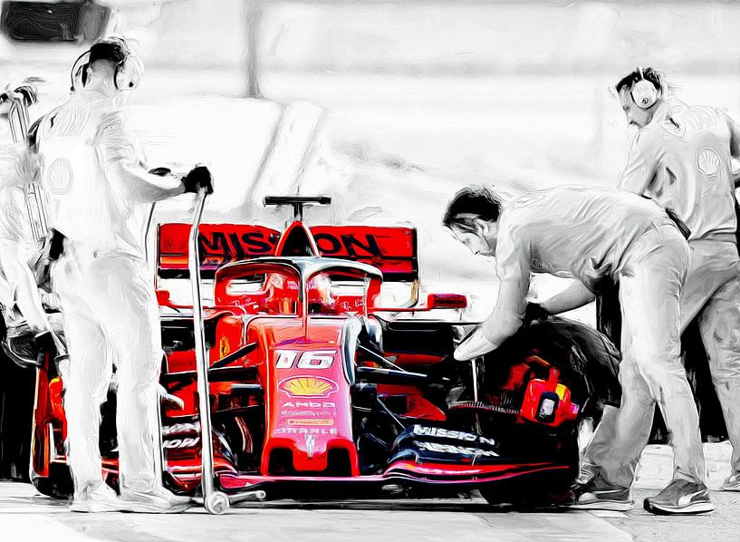 Pit Stop Charles Leclerc par DeVerviersBelgium