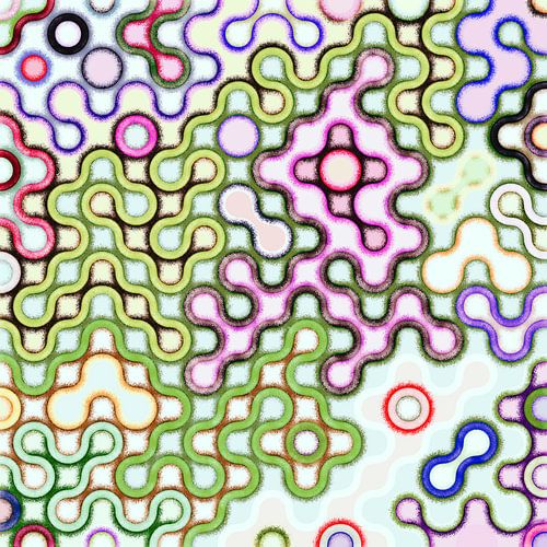 Truchet Viertelkreise Fantasie