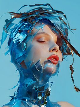 Abstract Modern Portrait of a Woman