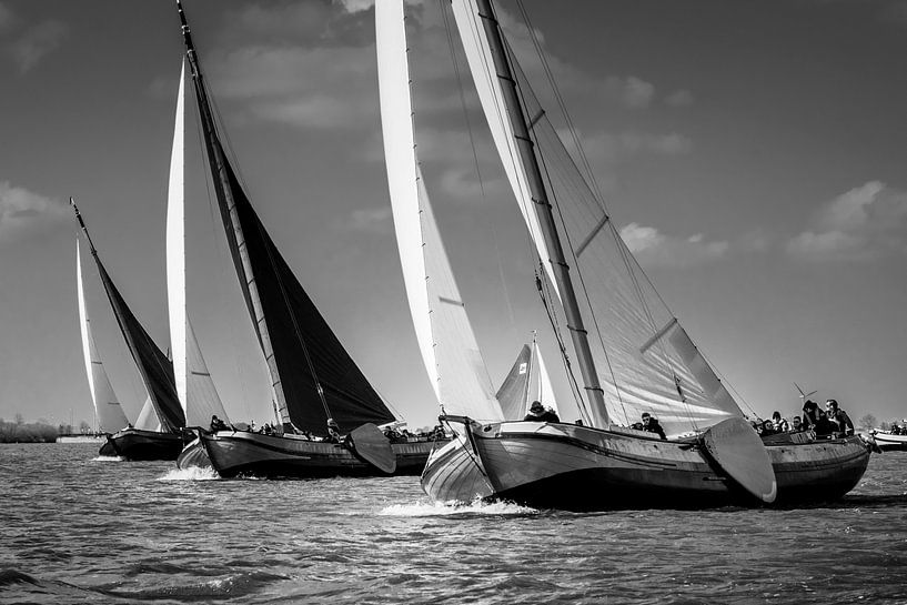 Drie skûtsjes aan de wind van ThomasVaer Tom Coehoorn