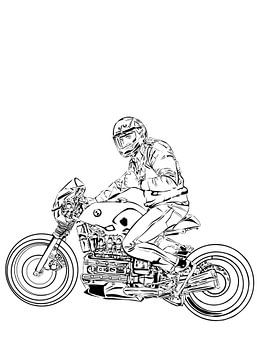 Motorfiets lijntekeningen van IHSANUDDIN .