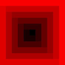 Outside in (Red) by Wim van Amelsfoort