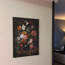 Klantfoto: Stilleven met bloemen in een vaas, Jan Davidsz. de Heem, als ArtFrame